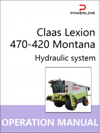 Claas Lexion 470-420 Montana, руководство по ремонту гидравлической системы комбайна в электронном виде (на английском языке)