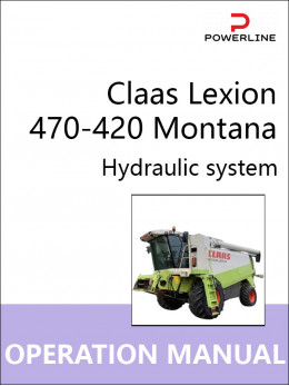 Claas Lexion 470-420 Montana, руководство по ремонту гидравлической системы комбайна в электронном виде (на английском языке)