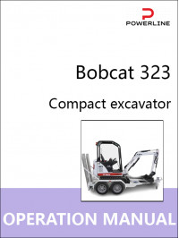 Bobcat 323 excavator, operation and maintenance e-manual
