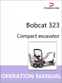 Bobcat 323 excavator, operation and maintenance e-manual