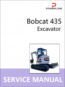 Bobcat 435, руководство по ремонту и эксплуатации экскаватора в электронном виде (на английском языке)