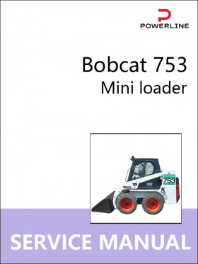 Книга по ремонту погрузчика Bobcat 753 в формате PDF (на английском языке)