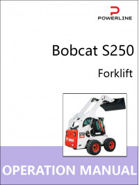 Bobcat S250 forklift, operation and maintenance e-manual (in Russian)