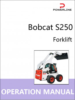 Bobcat S250 forklift, operation and maintenance e-manual (in Russian)