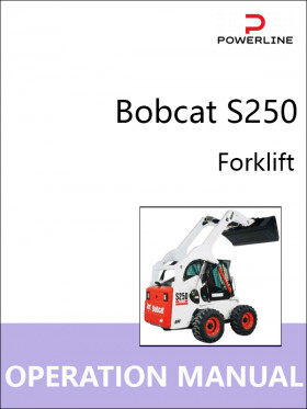 Bobcat S250 forklift, operation and maintenance e-manual (in Russian)