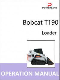 Bobcat T190 forklift, operation and maintenance e-manual