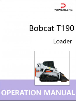 Bobcat T190 forklift, operation and maintenance e-manual