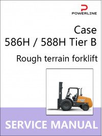 Case 586H / 588H Tier B, руководство по ремонту погрузчика в электронном виде (на английском языке)