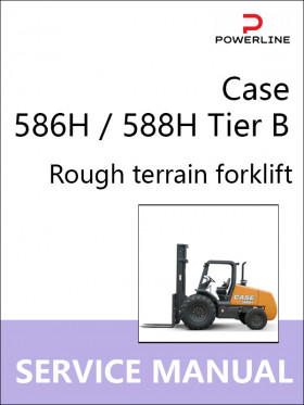 Книга по ремонту погрузчика Case 586H / 588H Tier B в формате PDF (на английском языке)