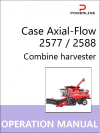 Комбайн Case Axial-Flow 2577 / 2588, инструкция по эксплуатации и техническому обслуживанию в электронном виде (на английском языке)