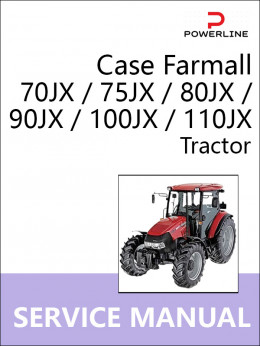 Case Farmall 70JX / 75JX / 80JX / 90JX / 100JX / 110JX tractors, service e-manual