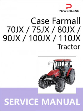 Case Farmall 70JX / 75JX / 80JX / 90JX / 100JX / 110JX tractors, repair e-manual