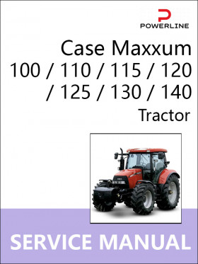 Книга по ремонту трактора Case Maxxum 100 / 110 / 115 / 120 / 125 / 130 / 140 в формате PDF (на английском языке)