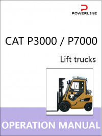 CAT P3000 / P7000, руководство по эксплуатации и техобслуживанию погрузчика в электронном виде (на английском языке)