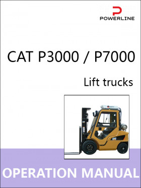Книга по эксплуатации и техобслуживанию погрузчика CAT P3000 / P7000 в формате PDF (на английском языке)