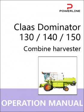 Книга по эксплуатации и техническому обслуживанию комбайна Claas Dominator 130 / 140 / 150 в формате PDF (на английском языке)