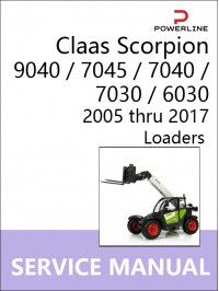 Claas Scorpion 9040 / 7045 / 7040 / 7030 / 6030 c 2005 по 2017 год, руководство по ремонту и каталог запчастей погрузчика в электронном виде (на английском языке)