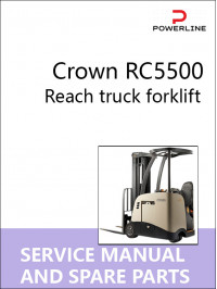 Crown RC5500, руководство по ремонту и каталог запчастей погрузчика в электронном виде (на английском языке)
