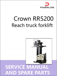 Crown RR5200, руководство по ремонту и каталог запчастей погрузчика в электронном виде (на английском языке)