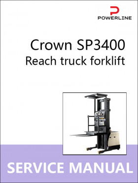 Книга по ремонту погрузчика Crown SP3400 в формате PDF (на английском языке)