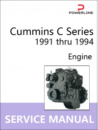 Engines Cummins C Series 1991 thru 1994, service e-manual