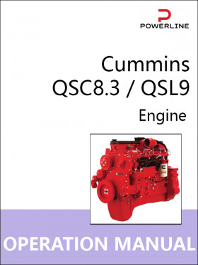 Книга з експлуатації та технічного обслуговування двигуна Cummins QSC8.3 / QSL9 у форматі PDF (англійською мовою)