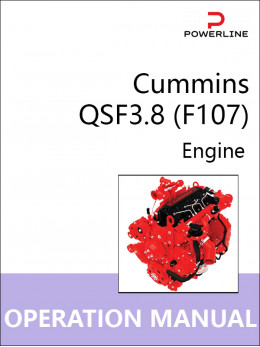 Двигун Cummins QSF3.8 (F107), інструкція з експлуатації та технічного обслуговування у форматі PDF (англійською мовою)