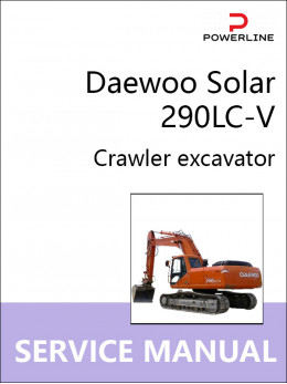 Daewoo Solar 290LC-V, руководство по ремонту и эксплуатации экскаватора в электронном виде (на английском языке)