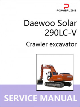 Книга по ремонту экскаватора Daewoo Solar 290LC-V в формате PDF (на английском языке)