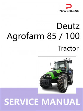 Книга по ремонту трактора Deutz Agrofarm 85 / 100 в формате PDF (на английском языке)