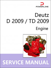 Deutz D 2009 / TD 2009, руководство по ремонту двигателя в электронном виде (на английском языке)