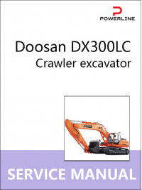 Doosan DX300LC, руководство по ремонту и эксплуатации экскаватора в электронном виде (на английском языке)