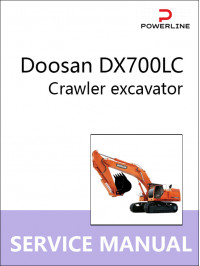 Doosan DX700LC, руководство по ремонту и эксплуатации экскаватора в электронном виде (на английском языке)