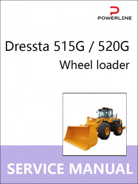 Книга по ремонту погрузчика Dressta 515G / 520G в формате PDF (на английском языке)