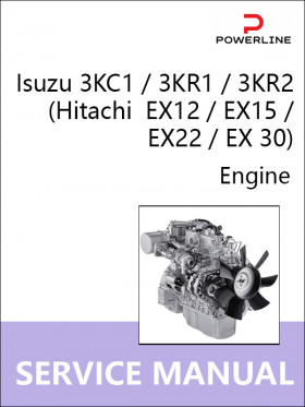 Книга по ремонту двигателя Isuzu 3KC1 / 3KR1 / 3KR2 (Hitachi  EX12 / EX15 / EX22 / EX 30) в формате PDF (на английском языке)