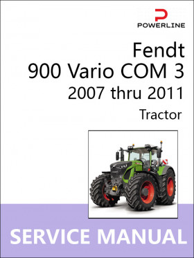 Книга по ремонту трактора Fendt 900 Vario COM 3 с 2007 по 2011 год в формате PDF (на английском языке)