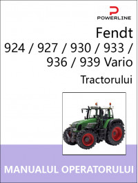 Fendt 924 / 927 / 930 / 933 / 936 / 939 Vario, руководство по эксплуатации и техобслуживанию трактора в электронном виде (на румынском языке)