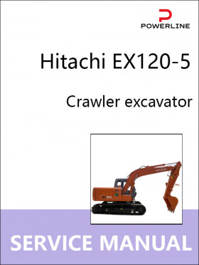 Книга по ремонту экскаватора Hitachi EX120-5 в формате PDF (на английском языке)