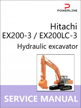 Hitachi EX200-3 / EX200LC-3, руководство по ремонту и эксплуатации экскаватора в электронном виде (на английском языке)