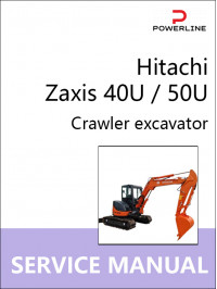 Hitachi Zaxis 40U / 50U, руководство по ремонту и эксплуатации экскаватора в электронном виде (на английском языке)