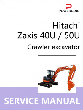 Книга по ремонту экскаватора Hitachi Zaxis 40U / 50U в формате PDF (на английском языке)