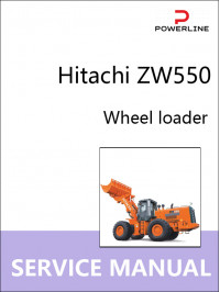 Hitachi ZW550, руководство по ремонту и эксплуатации погрузчика в электронном виде (на английском языке)