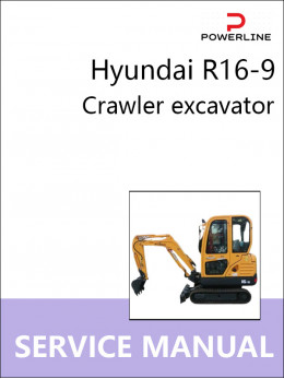 Hyundai R16-9, керівництво з ремонту та експлуатації екскаватора у форматі PDF (англійською мовою)