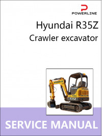 Hyundai R35Z, керівництво з ремонту та експлуатації екскаватора у форматі PDF (англійською мовою)