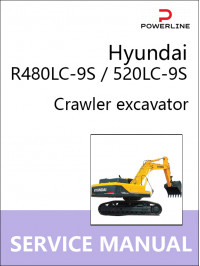Hyundai R480LC-9S / 520LC-9S, руководство по ремонту и эксплуатации экскаватора в электронном виде (на английском языке)