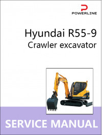 Hyundai R55-9, руководство по ремонту и эксплуатации экскаватора в электронном виде (на английском языке)