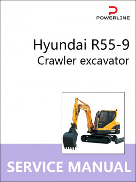 Книга по ремонту экскаватора Hyundai R55-9 в формате PDF (на английском языке)