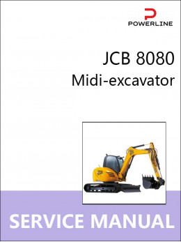 JCB 8080, руководство по ремонту и эксплуатации экскаватора в электронном виде (на английском языке)