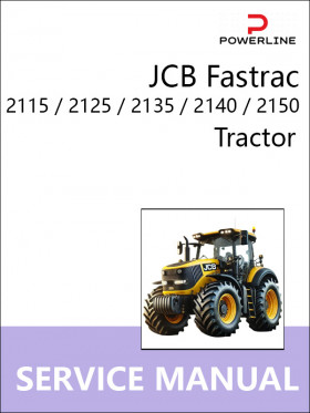 Книга по ремонту трактора JCB Fastrac 2115 / 2125 / 2135 / 2140 / 2150S в формате PDF (на английском языке)