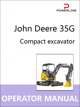Книга по эксплуатации и техническому обслуживанию экскаватора John Deere 35G в формате PDF (на английском языке)